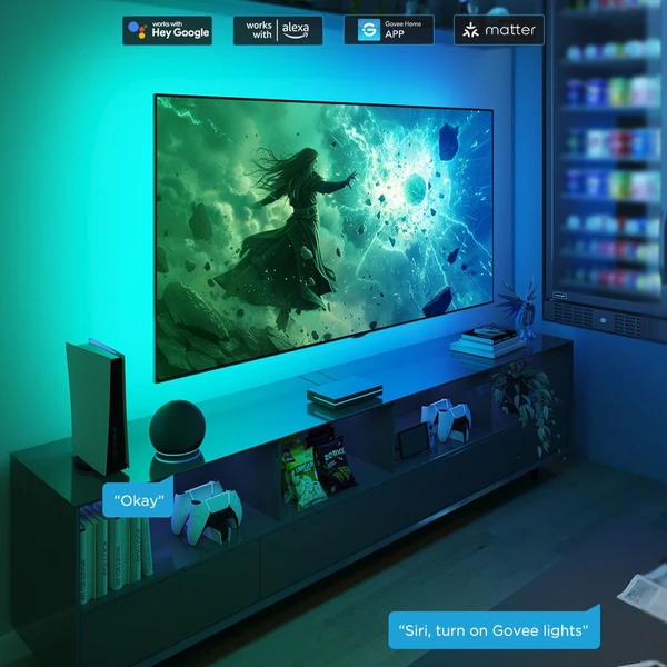 Govee AI Sync Box 2 Smart TV RGBICW podsvětlení 55-65 - Chytrá osvětlení - Obrázek JPKK000K01