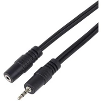 PremiumCord 2,5mm/2,5mm prodlužovací kabel 5m černý - Kabely a redukce