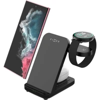 FIXED Powerstation 3v1 nabíjecí stanice pro Samsung (15W) černá - Nabíječky