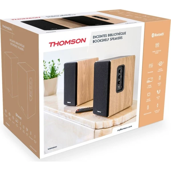 Thomson WS902DUO Bluetooth reproduktory hnědé - Reproduktory - Obrázek JQWL000K01