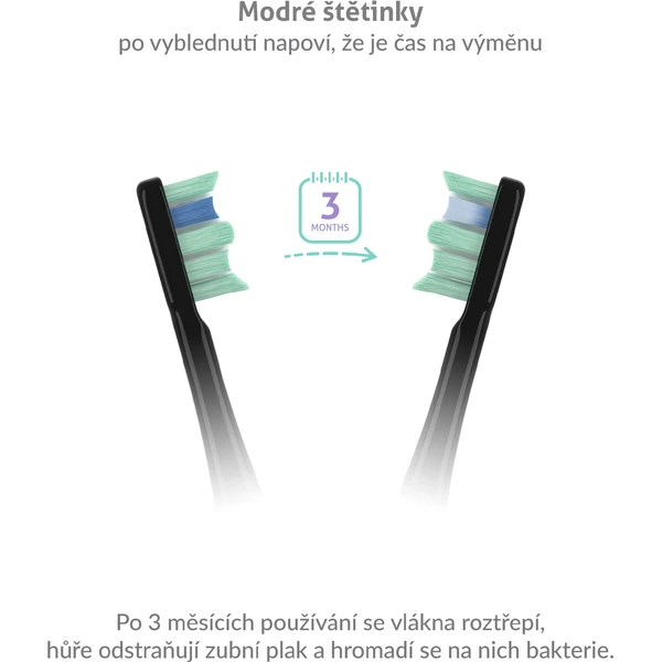 TrueLife SonicBrush Clean70 UV sonický kartáček černý - Zubní kartáčky - Obrázek JRUL000K01