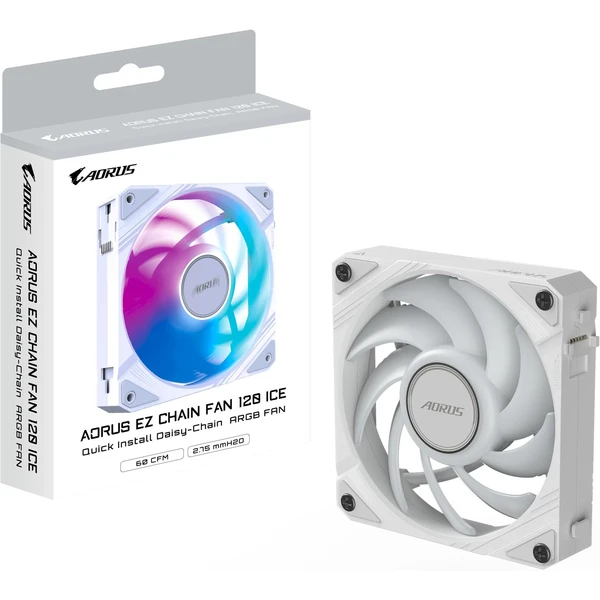 GIGABYTE AORUS EZ CHAIN FAN 120 ICE - Ventilátory pro PC - Obrázek JU5H000K01