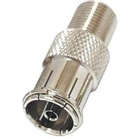 PremiumCord Koaxial F/PAL redukce stříbrná - Kabely a redukce