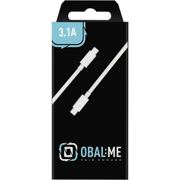 Obal:Me Fast Charge USB-C/USB-C napájecí kabel 1m bílý - Kabely a redukce - Obrázek JUK6000701