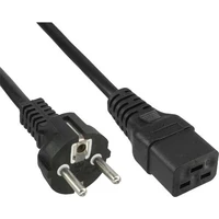 PremiumCord napájecí kabel s vidlicí k počítači 230V 1,5m černý - Kabely a redukce