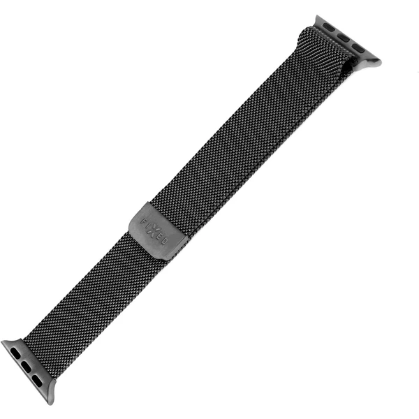 FIXED Mesh Strap síťový nerezový řemínek Apple Watch 38/40/41mm černý - Řemínky - Obrázek JVQU600301