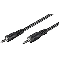PremiumCord 3,5mm/3,5mm propojovací kabel 5m černý - Kabely a redukce