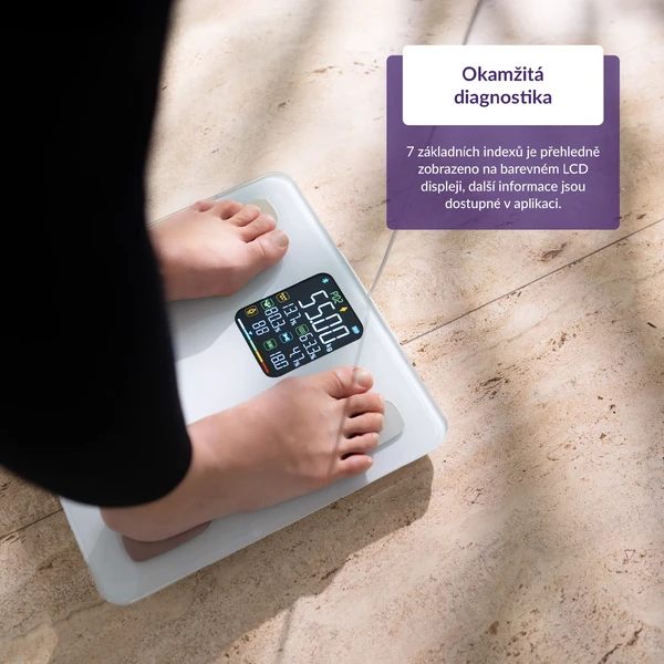 TrueLife FitScale W8 chytrá váha bílá - Chytré váhy - Obrázek JVUL000K01