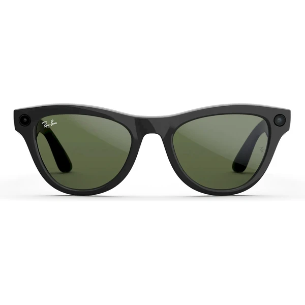 Meta RAY-BAN Skyler Gen2 (Standardní) chytré lesklé brýle (zelená skla) černé - AR brýle - Obrázek JZ3K000K01