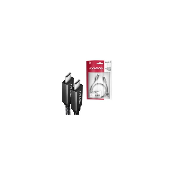 AXAGON USB-C/USB-C napájecí kabel 4K 100W 1m černý - Kabely a redukce - Obrázek JZ50700301