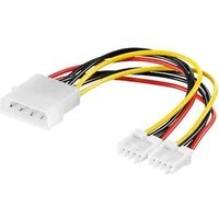 PremiumCord Kabel napájecí HDD, FDD 5,25"-2x3,5" - Kabely a redukce