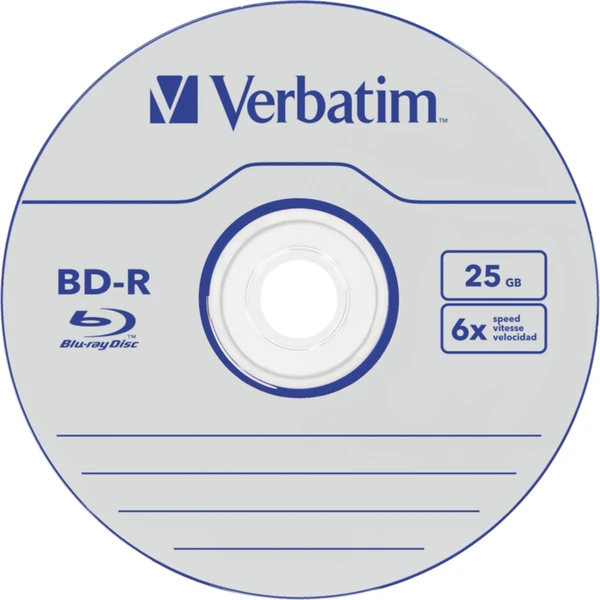 VERBATIM BD-R SL Datalife (25 ks) Blu-Ray/Spindle/6x/25GB - Optické disky - Obrázek K05S000K01