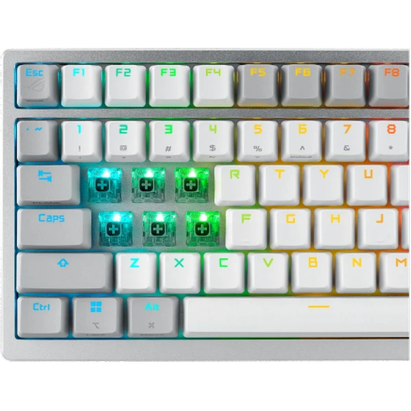 ASUS ROG AZOTH Moonlight White herní klávesnice (US) - Klávesnice - Obrázek K077000701