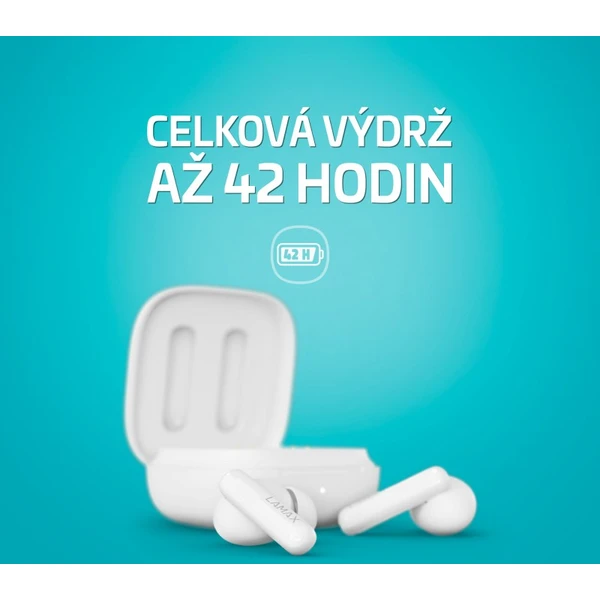 LAMAX Clips1 Plus bezdrátová sluchátka TWS bílá - Sluchátka - Obrázek K0E0000N01