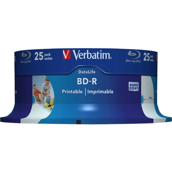 VERBATIM BD-R SL Datalife HTL (25 ks) Blu-Ray/Spindle/6x/25GB - Optické disky - Obrázek K0G2000K01