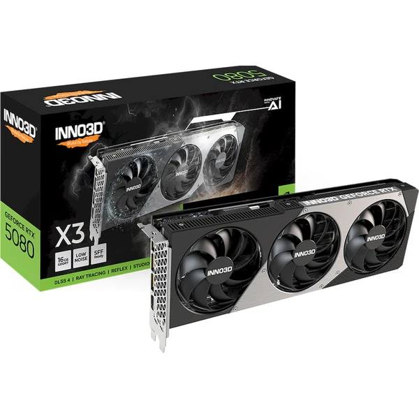 INNO3D NVIDIA GEFORCE RTX 5080 X3 OC 16GB GDDR7 - Grafické karty - Obrázek K0ID000K01