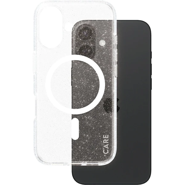 PanzerGlass® CARE kryt Apple iPhone 16 MagSafe Star Lit třpytivý/bílý - Pouzdra - Obrázek K108000P01