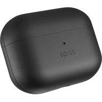 iWant Airpods Pro 3 kožené pouzdro černé - Pouzdra