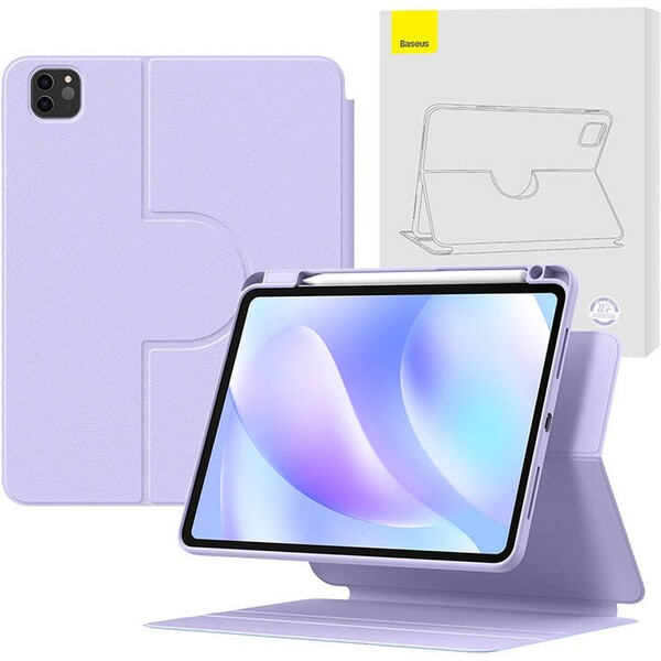 Baseus Minimalist Magnetické pouzdro pro Apple iPad Pro 11"/iPad Air4/Air5 10.9" ARJS040905 fialová Fialová