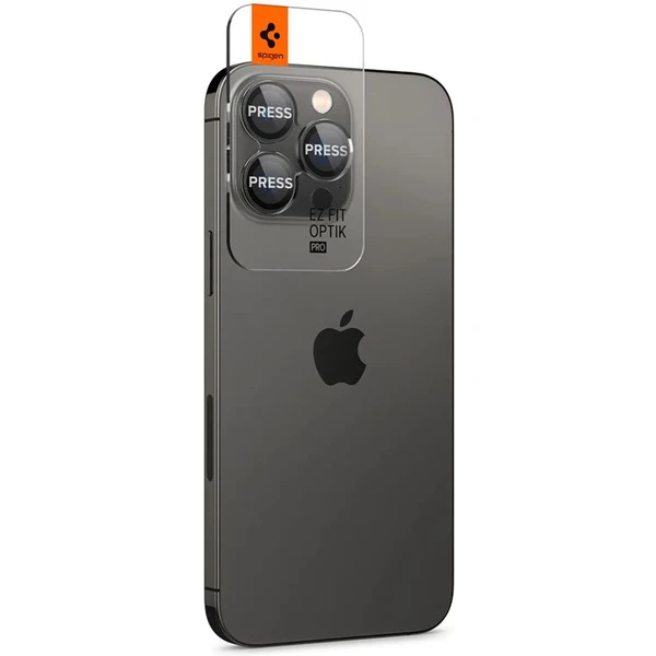 Spigen Glass tR EZ Fit Optik Pro skla iPhone 17-14 Pro/17-14 Pro Max černá (2 ks) - Ochranné folie a skla - Obrázek K219000601