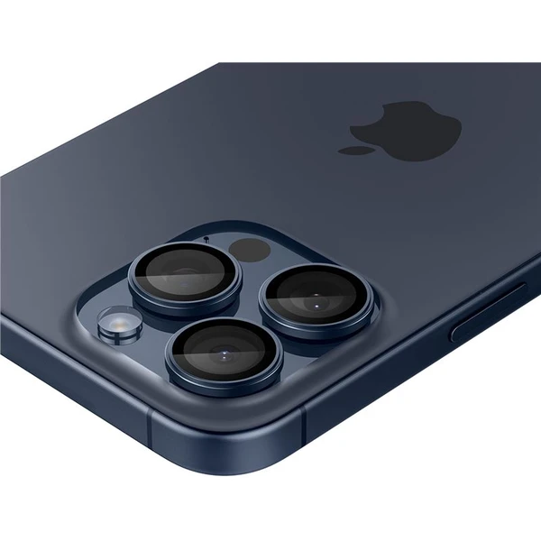 Spigen Glass tR EZ Fit Optik Pro 2 Pack sada skel iPhone 17-15 Pro/17-15 Pro Max modrý titan - Ochranné folie a skla - Obrázek K276000N01