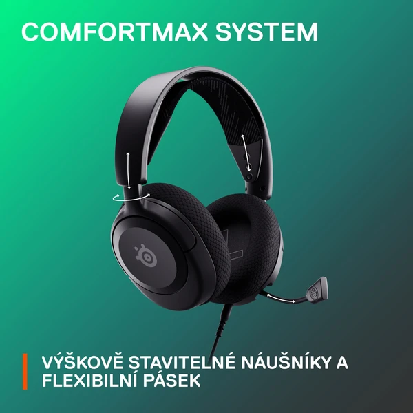 SteelSeries Arctis Nova 1 herní sluchátka černá - Sluchátka - Obrázek K2FJ300401