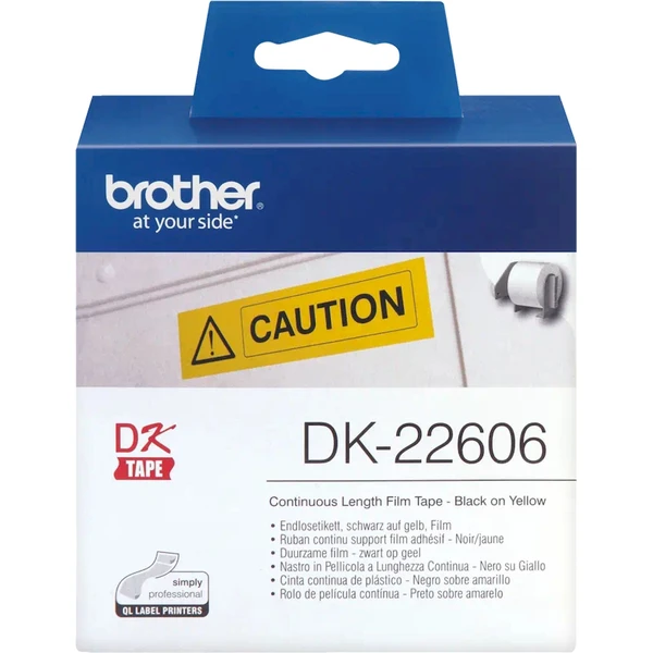 Brother DK-22606 role černá na žluté 62 mm - Pásky pro štítkovače - Obrázek K2I9000P01