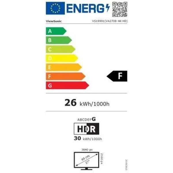 ViewSonic VA2708-4K-HD monitor 27" - Monitory - Obrázek K2KB000K01