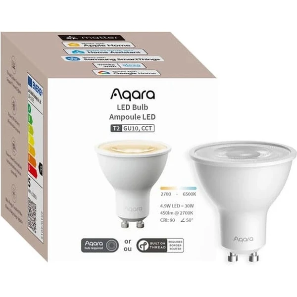 AQARA LED Bulb T2 (GU10, CCT) (LB-L03E) Zigbee a Thread CCT LED žárovka - Žárovky - Obrázek K2PD000N01