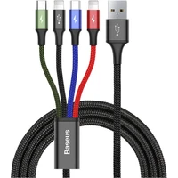 Baseus Fast 4v1 napájecí kabel 1,2m černý - Kabely a redukce