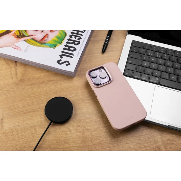 FIXED MagFlow s podporou Magsafe Apple iPhone 15 Pro růžový - Pouzdra - Obrázek K2S5000701