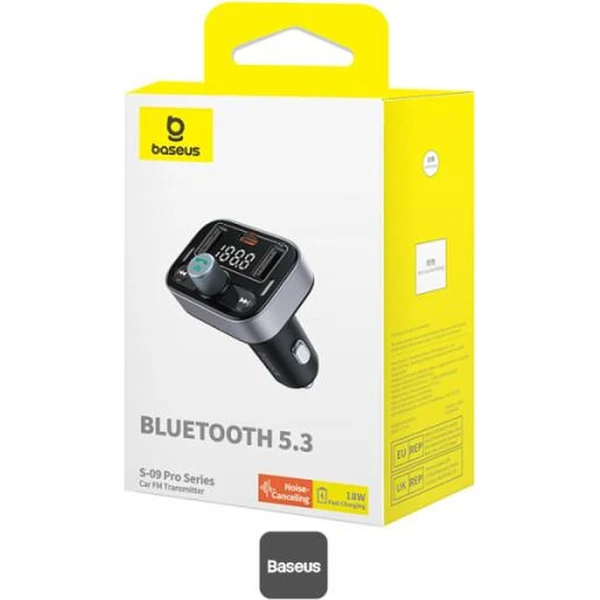 Baseus S09 Pro FM transmitter černý - FM Transmittery - Obrázek K32R000K01
