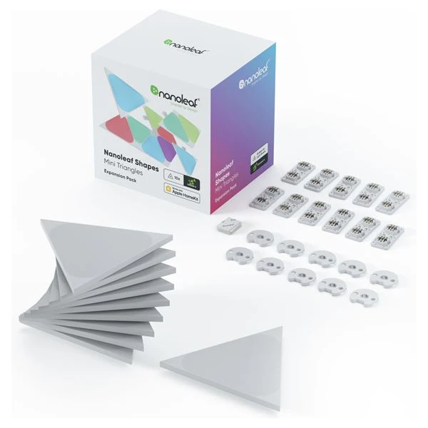 Nanoleaf Shapes Triangles Mini Expansion Pack (10 ks) chytré modulární osvětlení - Chytrá osvětlení - Obrázek K353000501
