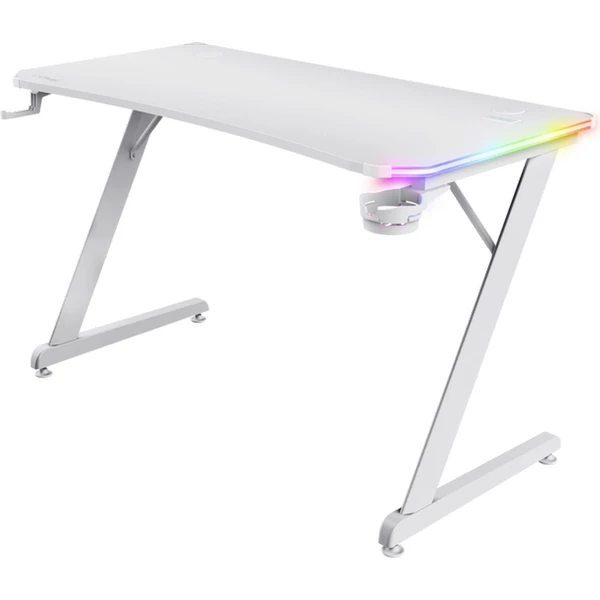Trust GXT709W Luminius RGB herní stůl bílá - Stoly - Obrázek K362000O01