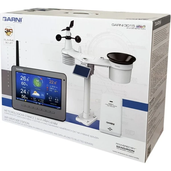 GARNI 3015 Arcus 2GEN Wi-Fi meteorologická stanice bílá - Meteostanice - Obrázek K3D5000N01