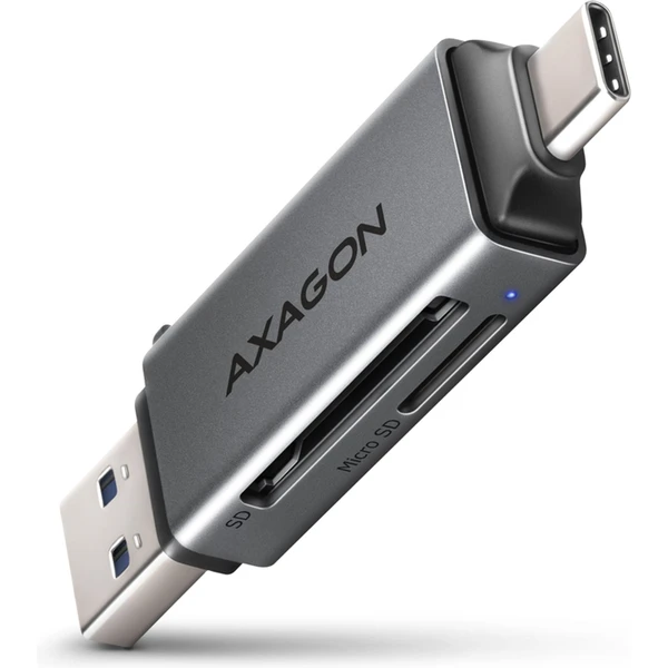 AXAGON CRE-DAC USB-C + USB-A MINI čtečka karet - Čtečky paměťových karet - Hlavní obrázek