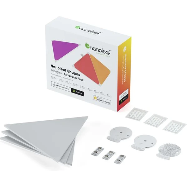 Nanoleaf Shapes Triangles Expansion Pack (3 ks) chytré modulární osvětlení - Chytrá osvětlení - Obrázek K453000501