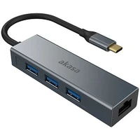 Akasa dokovací stanice 4v1 USB 3.1 Type-C - Dokovací stanice