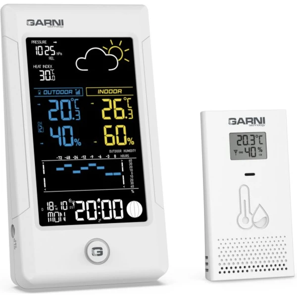 GARNI 615W Precise Meteorologická stanice bílá - Meteostanice - Obrázek K4D5000N01