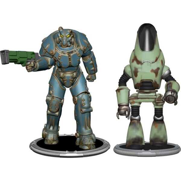 Set dvou figurek Syndicate Collectibles Fallout - X01 & Protectron