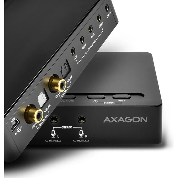 AXAGON ADA71 USB 2.0 7.1 audio SOUNDbox SPDIF vstup/výstup - Zvukové karty - Obrázek K53V000501