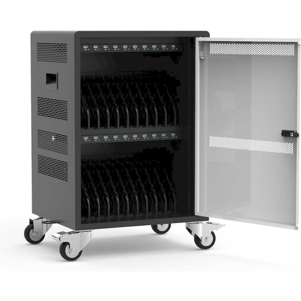 Port Naotic Charging Cabinet 20 nabíjecí skříň s kolečky pro 20 zařízení - Nabíječky - Obrázek K58F000J01