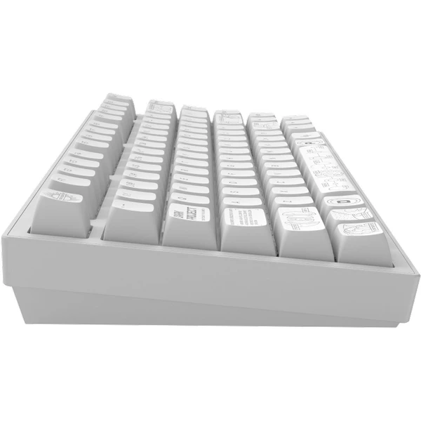 Dark Project ALU81A Terra Nova bezdrátová mechanická klávesnice (US) bílá - Klávesnice - Obrázek K5IA000O01