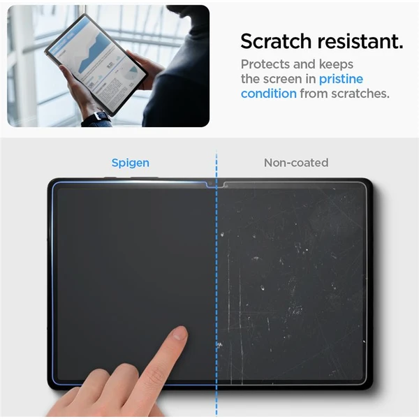 Spigen Glass tR EZ Fit 1 Pack tvrzené sklo Samsung Galaxy Tab S9+/Tab S10+ - Ochranné folie a skla - Obrázek K5JA000601