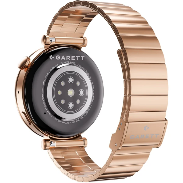 Garett Smartwatch růžově zlatá pevná ocel - Chytré hodinky - Obrázek K5XD000N01