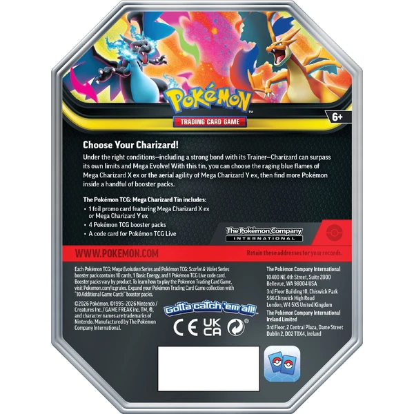 Pokémon TCG: Mega Charizard Tin - Pokémon karty - Obrázek K60R000K01