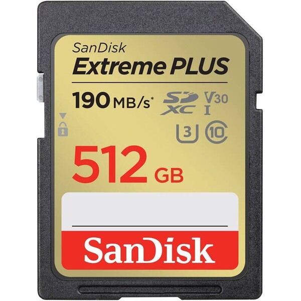 SanDisk SDXC karta 512GB Extreme PLUS SDSDXWV-512G-GNCIN