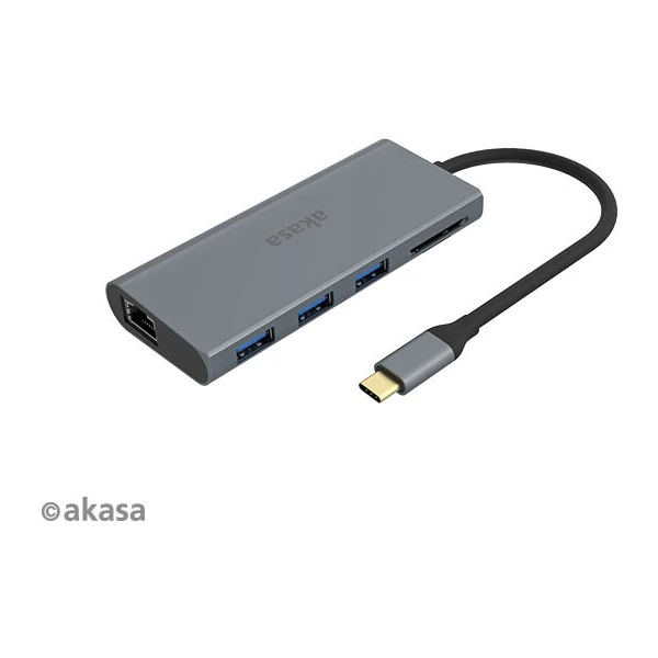 Akasa dokovací stanice 9v1 USB 3.1 Type-C - Dokovací stanice - Obrázek K65X600301