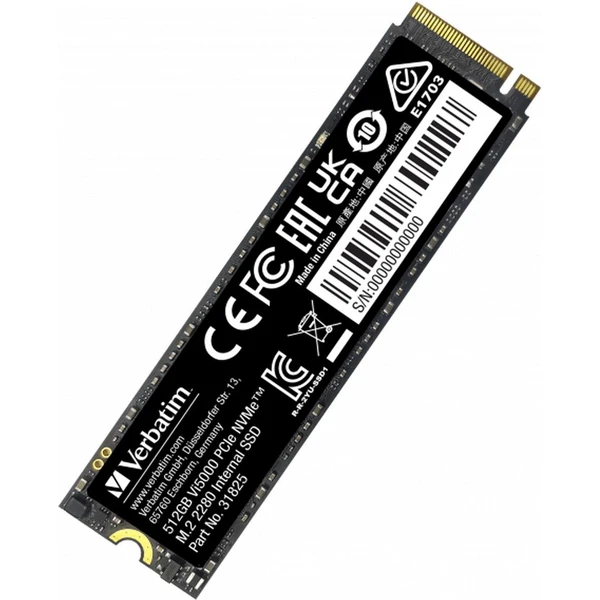 VERBATIM SSD Vi5000 Internal PCIe NVMe M.2 SSD 512GB - SSD disky - Obrázek K663000O01