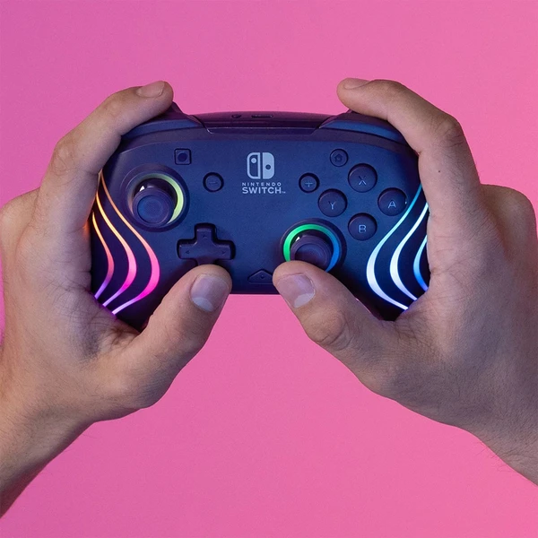 PDP bezdrátový ovladač Afterglow Wave fialový (Switch) - Herní ovladače - Obrázek K6B6000O01